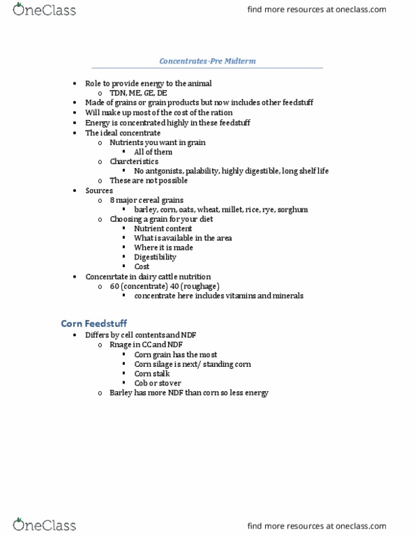 ANSC 3080 Lecture Notes - Lecture 6: Trypsin, Ionophore, Flax thumbnail