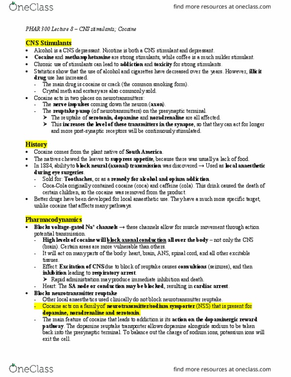 PHAR 300 Lecture Notes - Lecture 10: Structural Change, Cytochrome P450, Cardiac Arrhythmia thumbnail