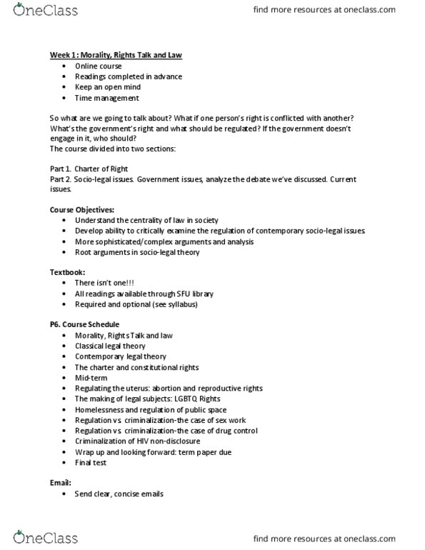 CRIM 332 Lecture Notes - Lecture 1: First Nations, Prostitution Law, Self-Determination thumbnail