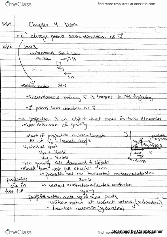 PHYS 040A Chapter 4: Chapter 4 Textbook Notes thumbnail