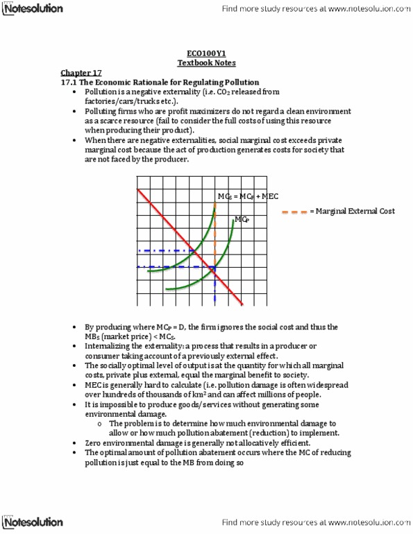 ECO101H1 Chapter Notes - Chapter 17: Gasoline, Marginal Cost, Marginal Utility thumbnail