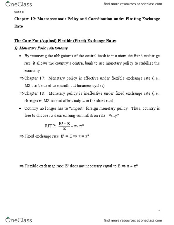 MGEC61H3 Lecture Notes - Lecture 19: Money Supply, Nash Equilibrium, Counterargument thumbnail