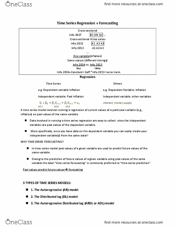 ECON 2P91 Lecture Notes - Lecture 6: Root Mean Square, Autocorrelation, Correlogram thumbnail