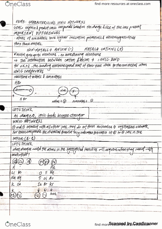 CHE 3A Lecture 11: U3M3 Characterizing Ionic Networks thumbnail