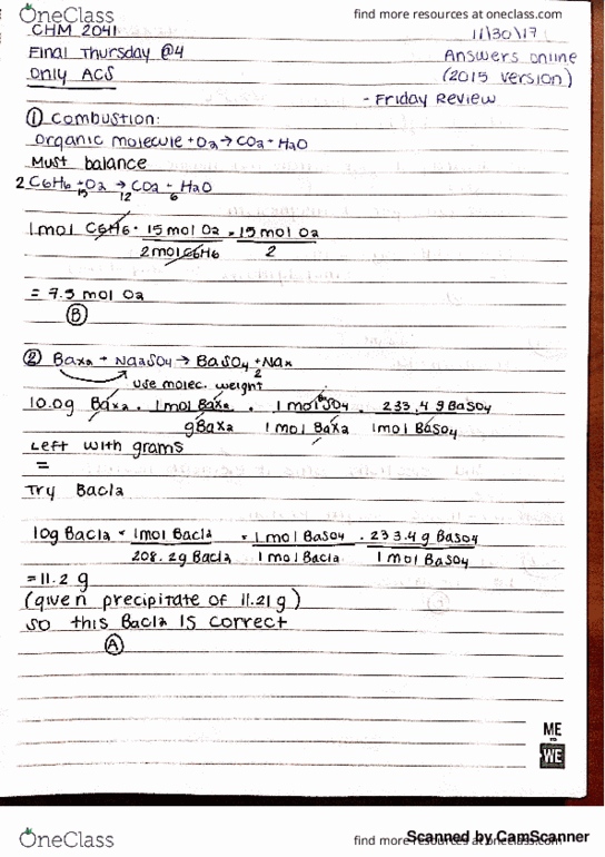 CHM 2041 Lecture Notes - Lecture 21: Horse Length, Oa thumbnail