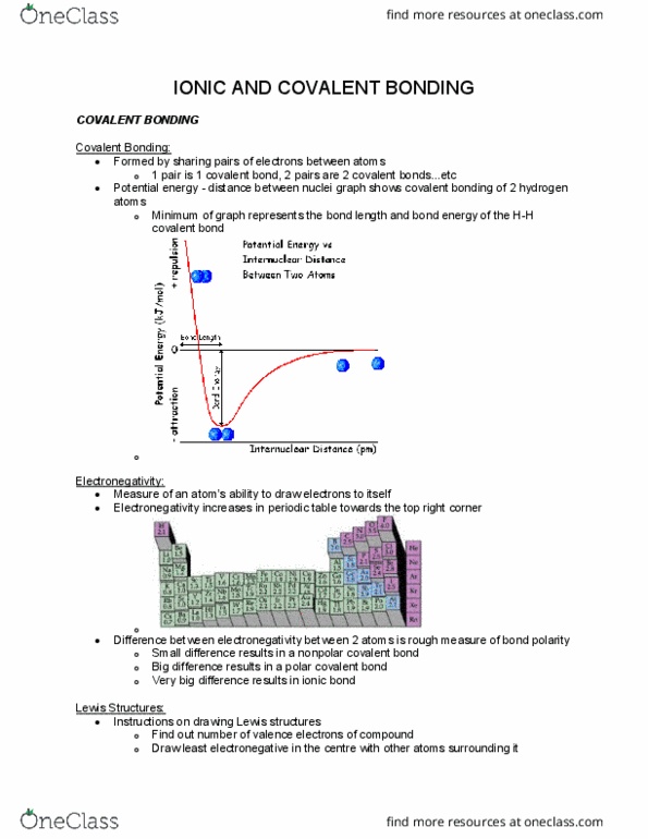 CHEM 17 Chapter 8: CHEM17_CH8_IONIC AND COVALENT BONDING thumbnail