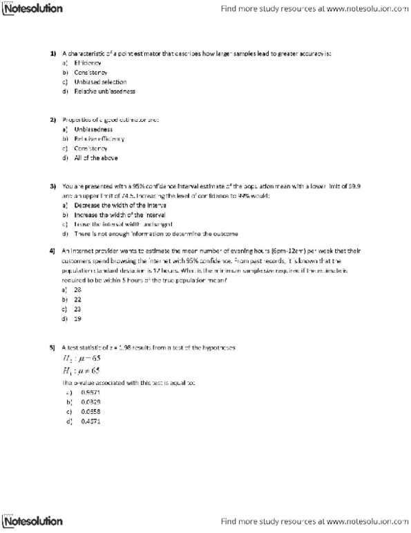 ADMS 2320 Quiz: Quiz 2 - Sample Questions, Sample C.docx - OneClass