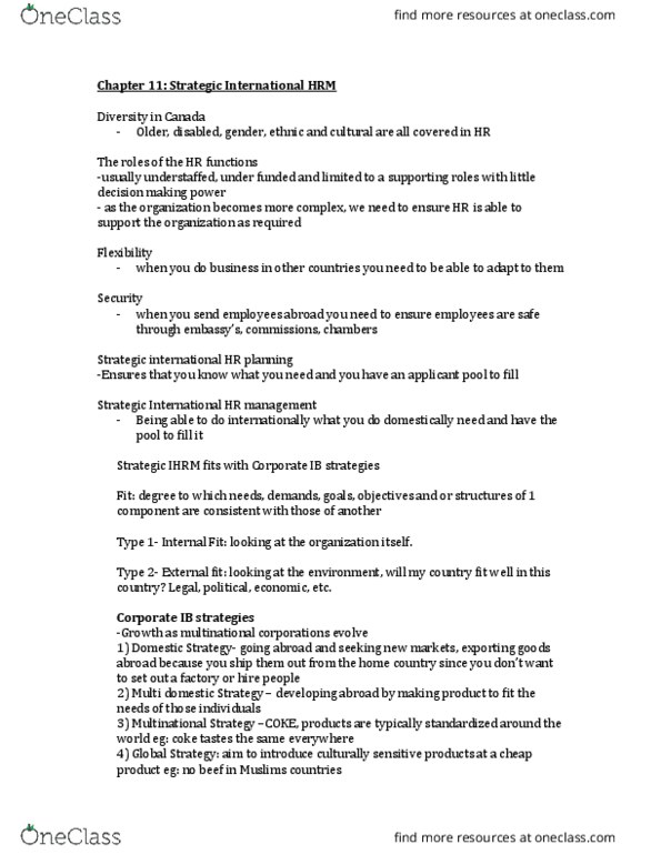 ADMS 3430 Lecture Notes - Lecture 11: Extraversion And Introversion, Conscientiousness thumbnail