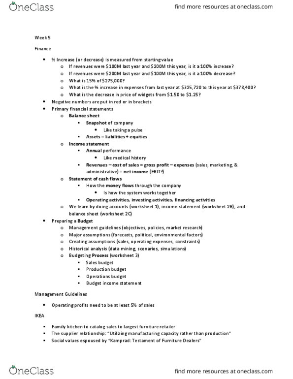 MGM102H5 Lecture Notes - Lecture 5: Goodweave International, Ikea, Formaldehyde thumbnail