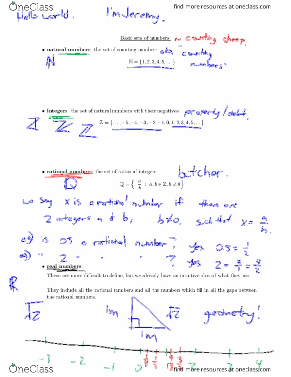 MATH 1171 Lecture Notes - Lecture 2: Cartesian Coordinate System thumbnail