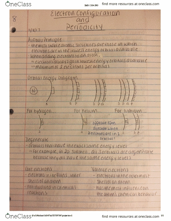 CHEM 107 Lecture 8: Electron Configuration and Periodicity thumbnail