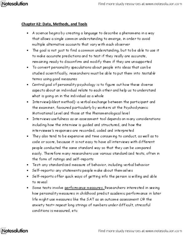 PSYCH356 Chapter Notes - Chapter 2: Positron Emission Tomography, Electrodermal Activity, Gerald Patterson thumbnail