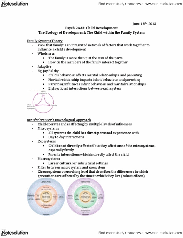 PSYCH 2AA3 Lecture Notes - Diana Baumrind, Parenting Styles, Corporal Punishment thumbnail