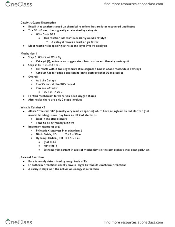 Chemistry 2210A/B Lecture 3: The Ozone layer cont. part 2 thumbnail