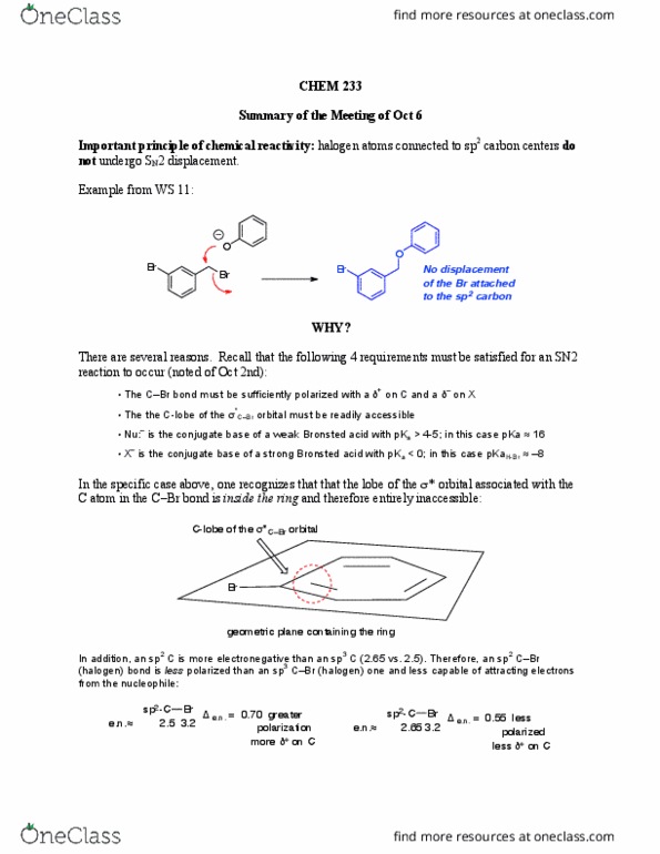 CHEM 233 Lecture Notes - Lecture 14: Conjugate Acid, Acid Dissociation Constant, Nucleophile thumbnail