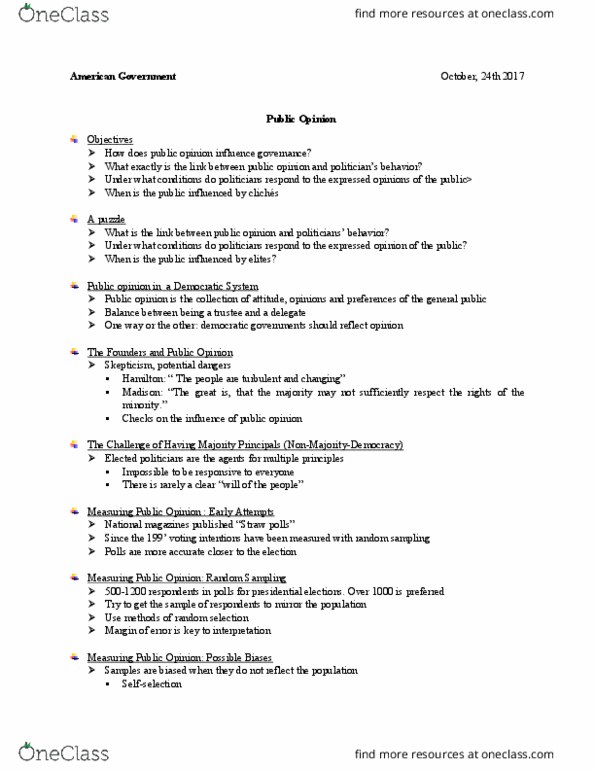 GOV 310L Lecture Notes - Lecture 16: Patient Protection And Affordable Care Act thumbnail