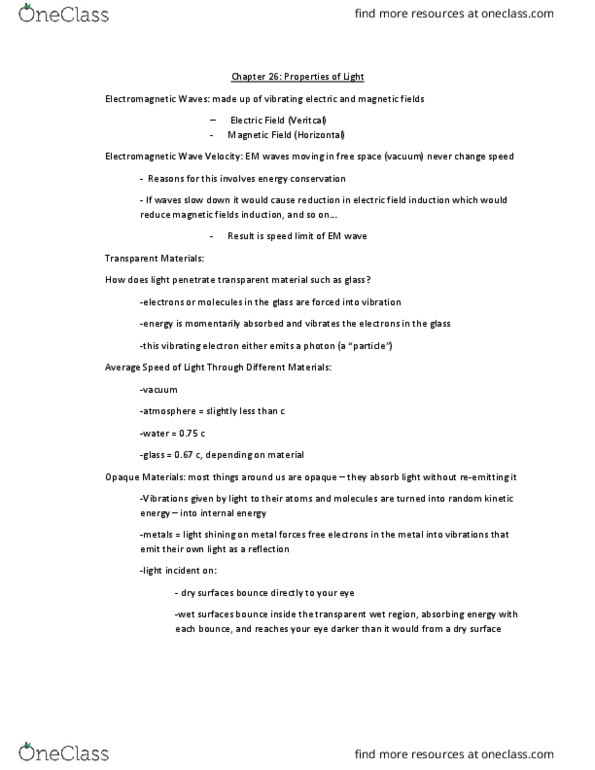 PHIL 110 Lecture Notes - Lecture 46: Metal Forces, Electromagnetic Radiation, Electric Field thumbnail