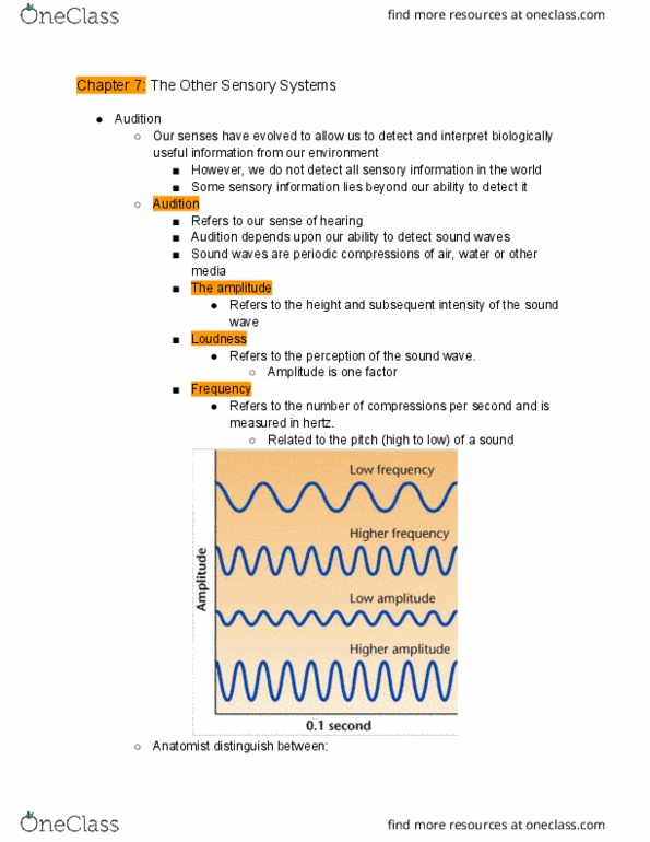 SC213 Lecture Notes - Lecture 7: Vestibular Duct, Basilar Membrane, Cochlear Duct thumbnail