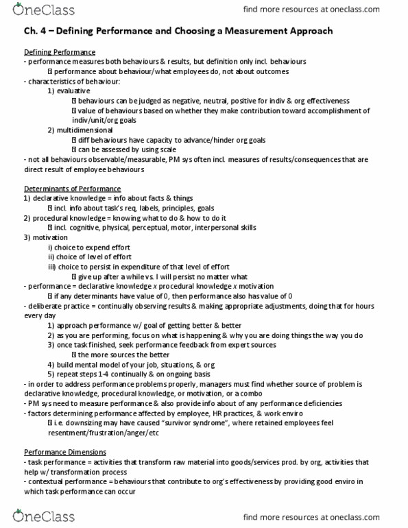 BUS 482 Chapter Notes - Chapter 4: Descriptive Knowledge, Procedural Knowledge, Mental Model thumbnail