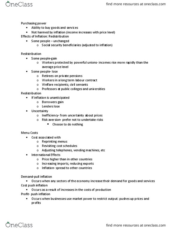 ECON 2D03 Lecture Notes - Lecture 10: Risk Aversion, Market Power, Hyperinflation thumbnail