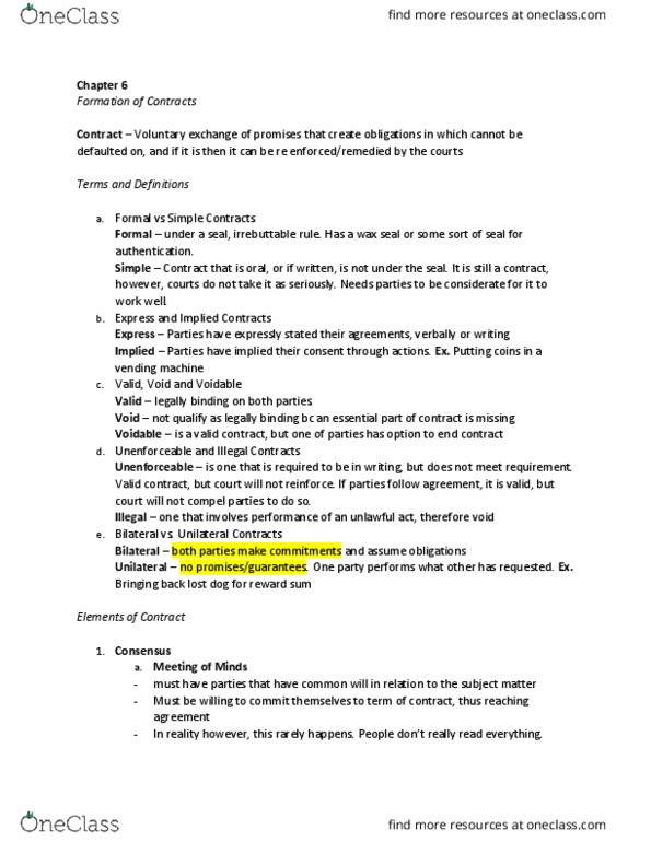 Management and Organizational Studies 2275A/B Lecture Notes - Lecture 6: Vending Machine, Negative Option Billing, Estoppel thumbnail