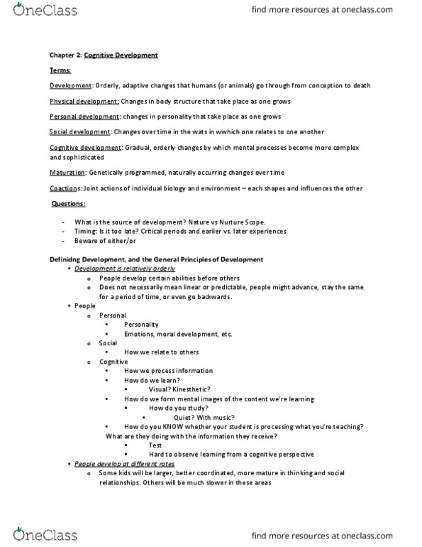 PSYCH212 Lecture Notes - Lecture 2: Functional Magnetic Resonance Imaging, Positron Emission Tomography, Cognitive Development thumbnail