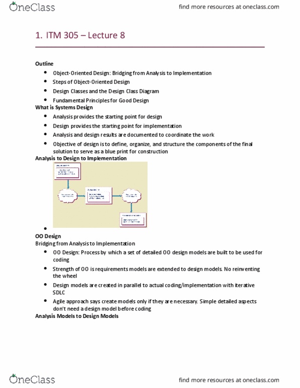 ITM 305 Lecture Notes - Lecture 8: Crystal Computing, Class Diagram, User Interface thumbnail