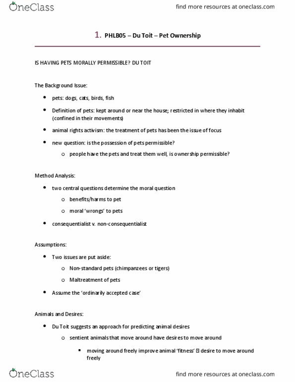 PHLB05H3 Lecture Notes - Lecture 18: Consequentialism thumbnail