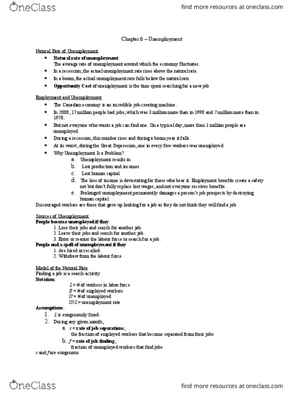 EC250 Lecture Notes - Lecture 9: Human Capital, Opportunity Cost, Barometer thumbnail