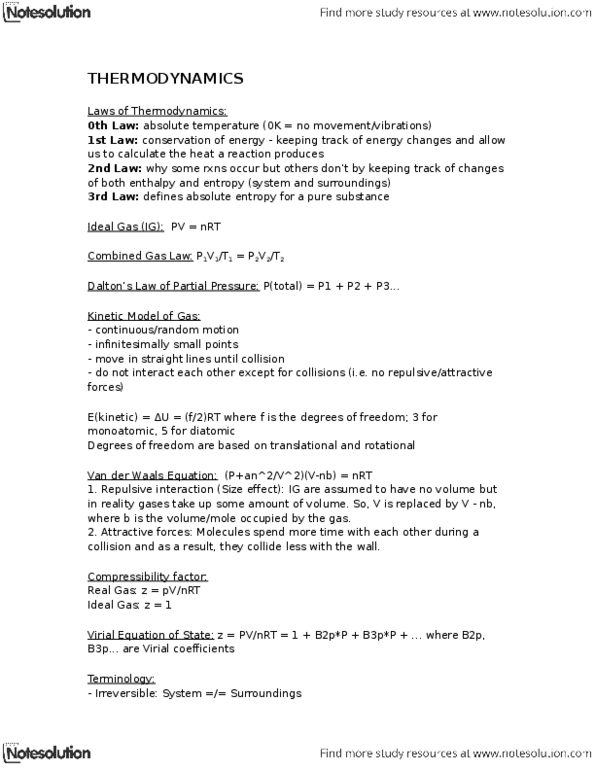 CHEM 205 Lecture Notes - Phase Rule, Triple Point, Boltzmann Constant thumbnail