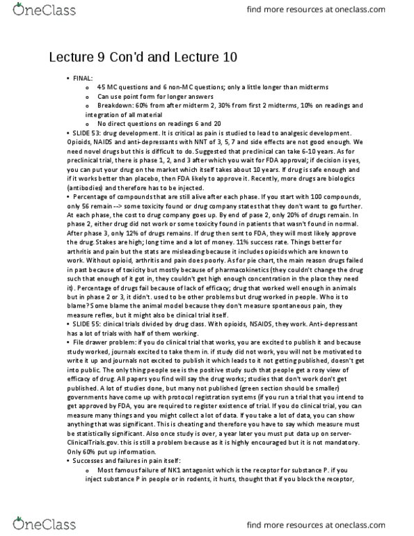 PSYC 302 Lecture Notes - Lecture 18: Publication Bias, Pre-Clinical Development, Clinicaltrials.Gov thumbnail