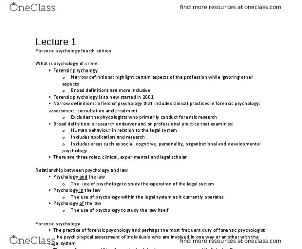 Psychology 2032A/B Lecture 1: Lecture 1 thumbnail