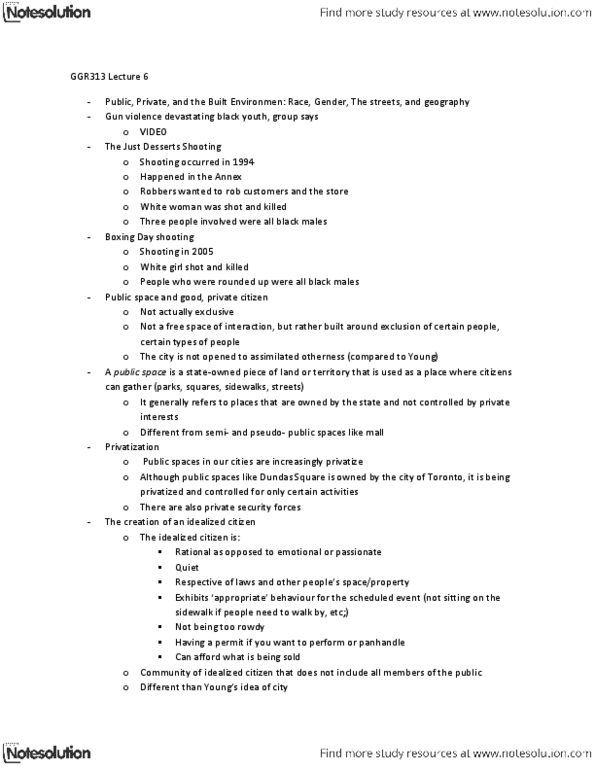 GGR313H5 Lecture Notes - Lecture 6: The Takeaway, Institute For Operations Research And The Management Sciences, Boxing Day Shooting thumbnail