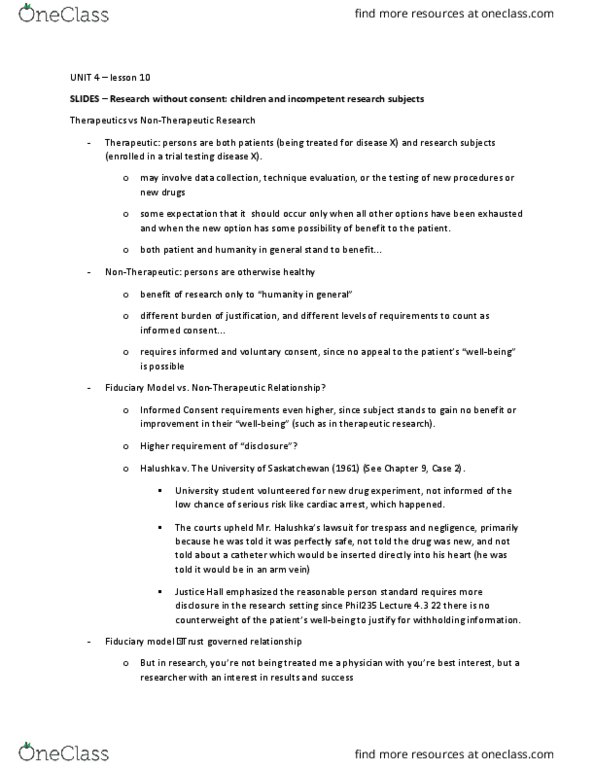 PHIL 235 Lecture Notes - Lecture 10: Scientific Method, Hypoplasia, The Need thumbnail