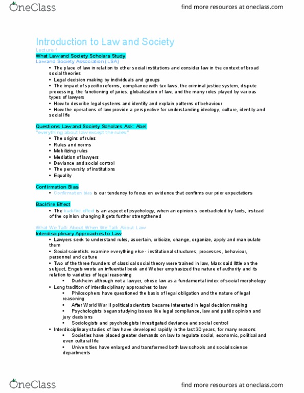 SOC323H5 Lecture Notes - Lecture 1: Law School Admission Test, Confirmation Bias, Rodney King thumbnail