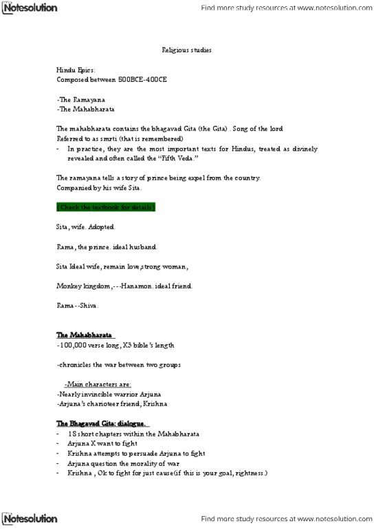 RS100 Lecture Notes - Vaishnavism, Ganesha, Rigveda thumbnail