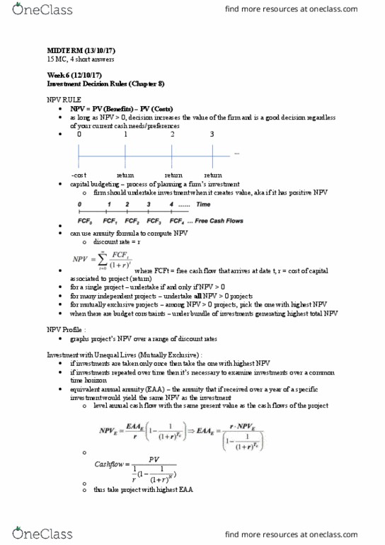 MGCR 341 Lecture Notes - Lecture 3: Opportunity Cost, Cash Flow, Time Signature thumbnail