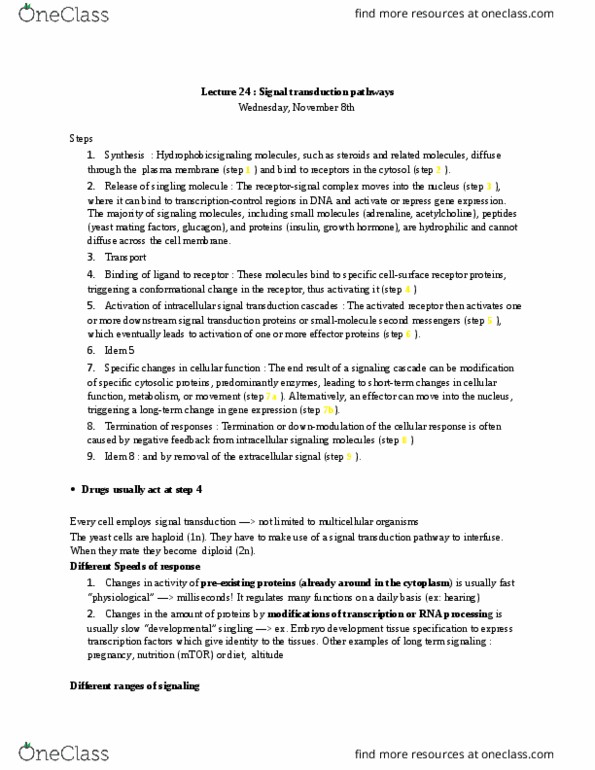 BIOL 300 Lecture Notes - Lecture 24: Electric Field, Lysine, Notch Signaling Pathway thumbnail