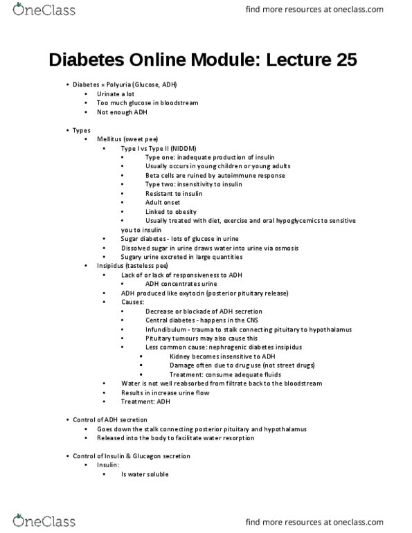 HTHSCI 1H06 Lecture Notes - Lecture 25: Clavicle Fracture, Infant, Hypoglycemia thumbnail