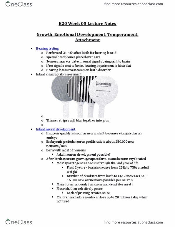 PSYB20H3 Lecture Notes - Lecture 5: Foodborne Illness, Menarche, Spermarche thumbnail