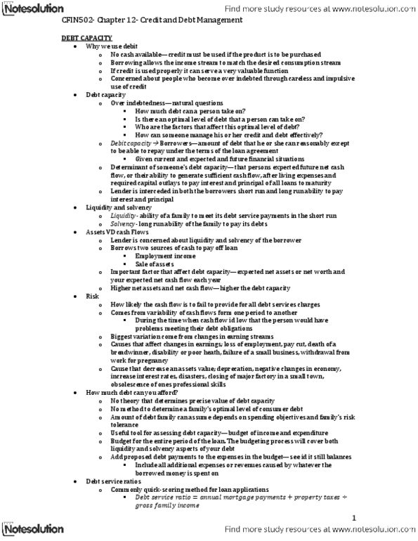 FIN 502 Chapter Notes - Chapter 12: Prime Rate, Cubic Foot, Tax Shelter thumbnail