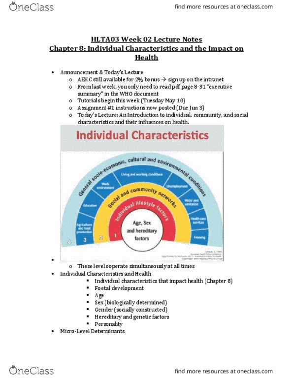 HLTA03H3 Lecture Notes - Lecture 2: Heredity, False Dilemma, Social Capital thumbnail