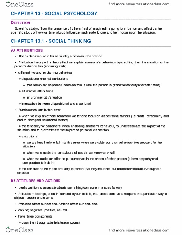 PSY 1102 Chapter Notes - Chapter 13.1: Social Control, Social Facilitation, Philip Zimbardo thumbnail