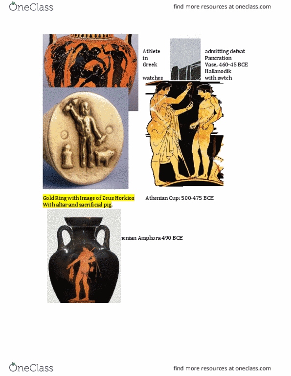 Classical Studies 2300 Lecture Notes - Lecture 9: Cercyon, Iphicles, The Tokens thumbnail