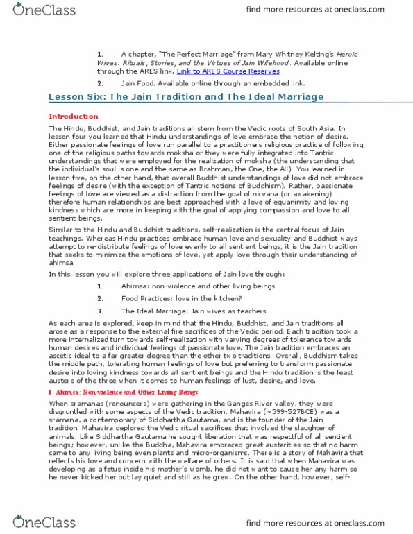 RE103 Lecture Notes - Lecture 14: Aparigraha, Asteya, Veganism thumbnail