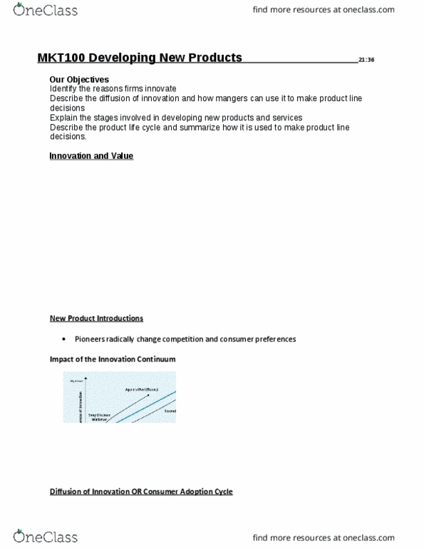 MKT 100 Lecture Notes - Lecture 7: Observability thumbnail