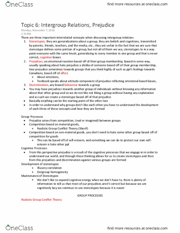 PSYCH 2C03 Lecture Notes - Lecture 6: Random Assignment, Confirmation Bias, Long-Term Memory thumbnail