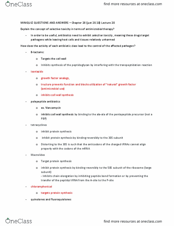 BIOL 371 Lecture Notes - Lecture 20: Daptomycin, Membrane Structure, Gram-Negative Bacteria thumbnail