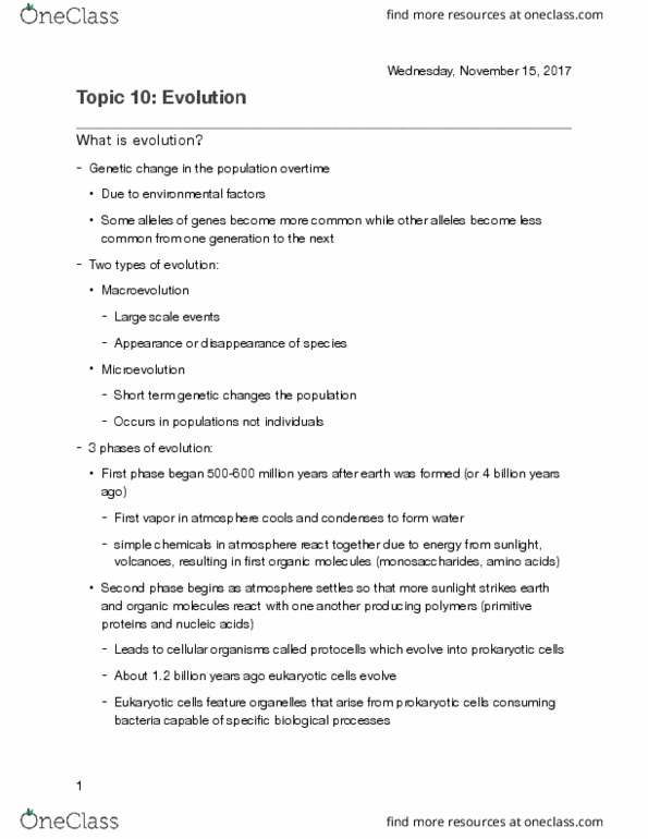 KINE 200 Lecture Notes - Lecture 10: Ultraviolet, Genetic Variation, Pomelo thumbnail