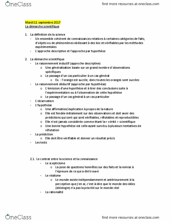 BIO 1530 Lecture Notes - Lecture 2: Regions Of France, Le Monde, La Nature thumbnail